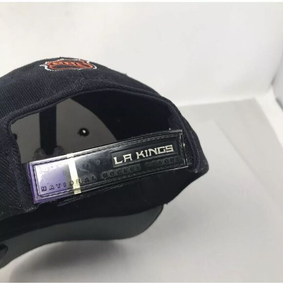 Vintage Bauer Sports Specialties NHL Los Angeles Kings Strapback Hat Cap Black - Picture 7 of 10